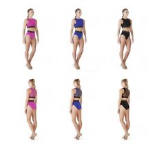 BLOCH Ladies Dance Zip Front Crop Top or High Waisted Dance Briefs / Knickers