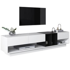 HIGH GLOSS TV STAND CABINET STORAGE UNIT TV ENTERTAINMENT CENTER MEDIA CONSOLE