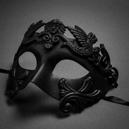 Plain black venetian roman - black,