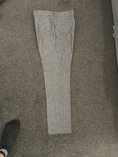 Next Men Charcoal Grey Slim Fit Suit Trouser 34 Waist Length 86.5cm Brand New