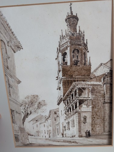 Pen ink drawing iglesia de - &,