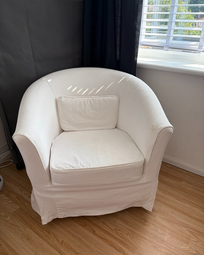 Ikea tullsta white arm chair - ikea,