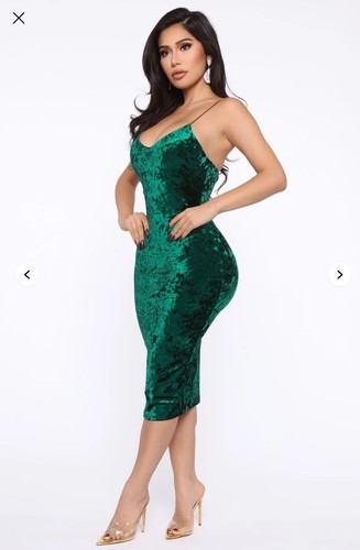 Emerald green velvet - emerald, bodycon