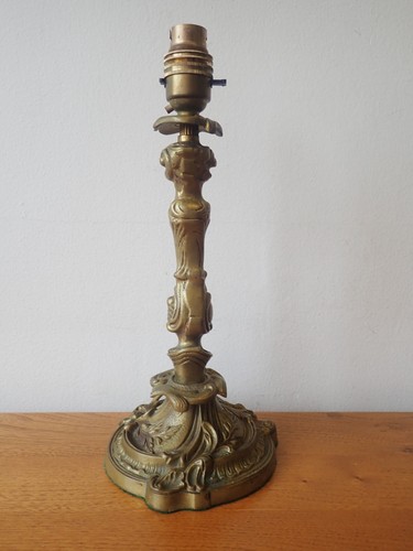 Vintage cast brass candlestick