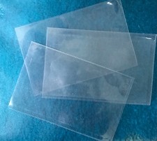 200 plastic postcard sleeves pre-used 15 x 10 cm (6 x 4 in)