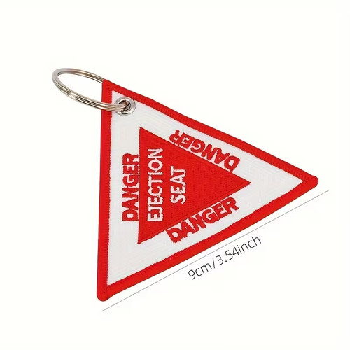 Danger ejection seat keyring - danger,