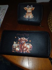 Highland Cow Design Purses,1