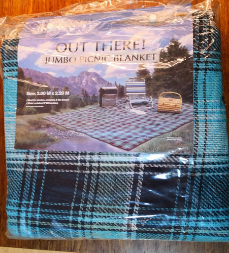 Tartan picnic blanket - blanket, green