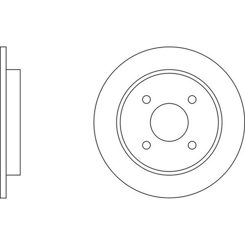 Apec blue brake disc rear - blue,
