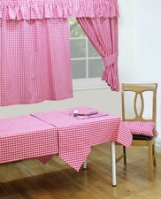 Gingham check cherry red - gingham,
