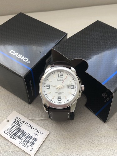 Casio men watch brown - casio,