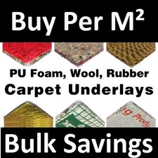 Carpet Underlay - Cloud 9, Tredaire 8mm 10mm or 12mm Thick, Foam Rubber - Cheap
