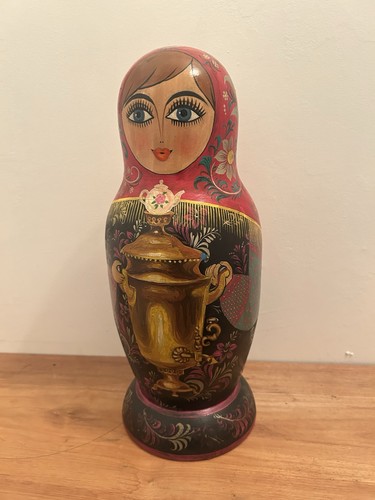 Vintage large russian nesting - vintage,