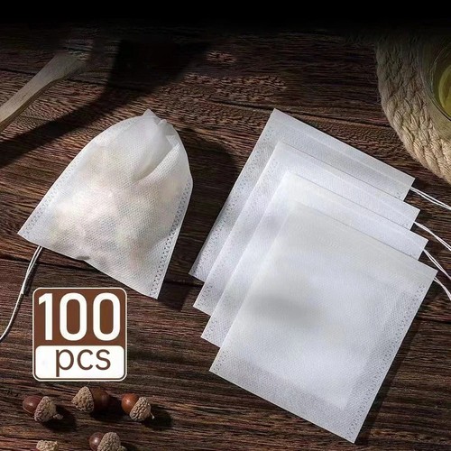 100pcs empty tea bags muslin - tea,