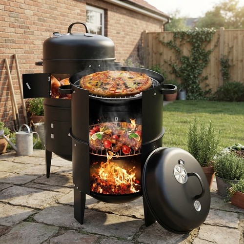 Multi functional charcoal bbq - multi-functional,
