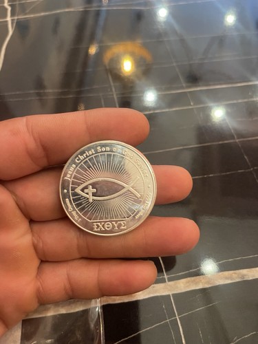 999 silver round jesus - 1, .999