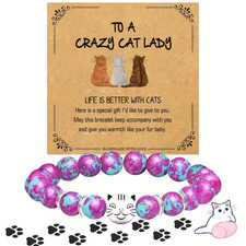 Cat 8mm Natural Stone Bracelet