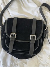 Hobbs Black Suede Shoulder Bag