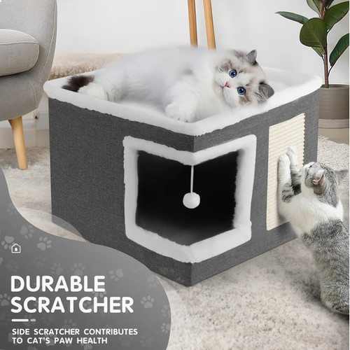 Large foldable cat house cosy - large,