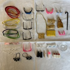 Bundle Vintage Sindy/barbie Accessories Glasses Sunglasses Ski Glasses Bags Etc