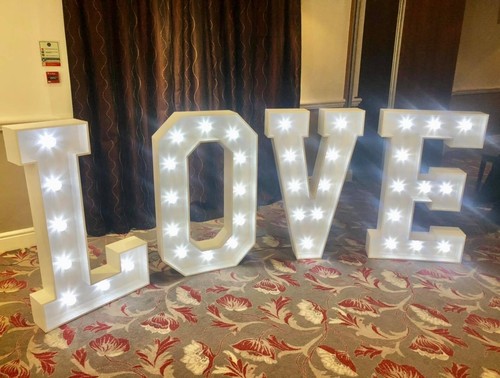 Light letters bawtry hall - letters,