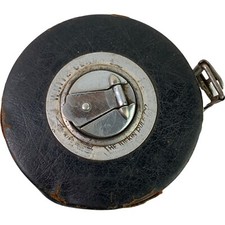 Vintage White Clad The Lufkin Rule Co Banner Measuring Metal Tape Measure Rule