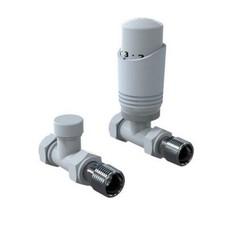 White TRV Radiator Valves 1/2"