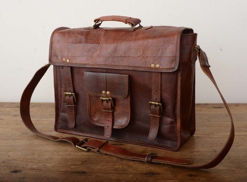 Men genuine vintage leather - men's,