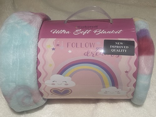 Rainbow kids aqua - rainbow, throw