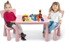 3 Pcs Kids Table & Chair Set