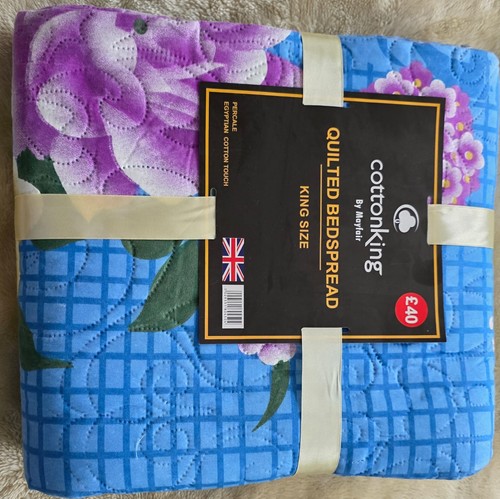 King size printed bedspread - printed,