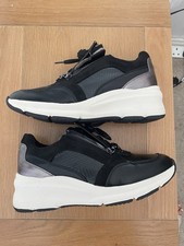 Ladies Wedge Carvela Trainer Size 7 Black Excellent condition