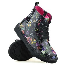 Girls Childrens Kids Zip Up School Winter Casual Ankle Biker Boots Shoes Size