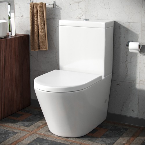 Rimless close coupled - rimless, wc