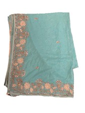 Light/Turquoise Blue Saree