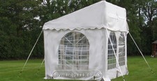 Two sets 3mx4m 650gsm PVC deluxe demi marquee/lean to shelter (or 3mx6m + 3mx2m)