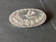 Victorian Hallmarked B/Ham 1889 ~ Aesthetic Movement ~  Bird in Flight ~ Brooch