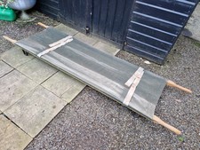 Vintage Wooden Army Folding Stretcher Military Reenactment 