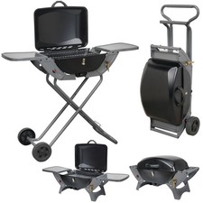 Folding gas barbecue combo - gas,