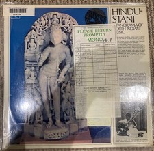 Hindustani Panorama of North Indian Music LP 1969 UK Mono VG+/VG+ Indian