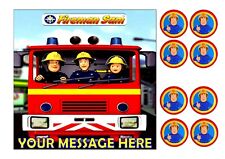 FIREMAN SAM CAKE TOPPER SQUARE