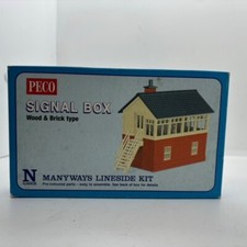 PECO Signal Box Wood And Brick Type - N Gauge