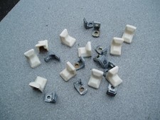 Caravan right angled metal furniture fixing  & caps x 10