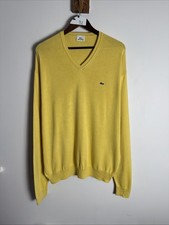 Lacoste V-neck Jumper - Yellow