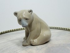 Lladro Light Brown / Tan Bear Seated. #1206 Porcelain