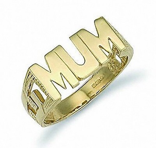 Gold mum ring yellow - mum,