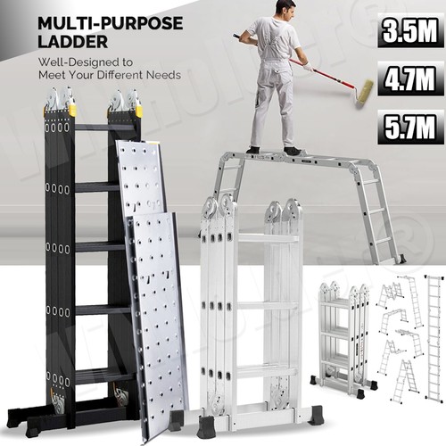 7m folding ladder - 3.5m-5.7m,