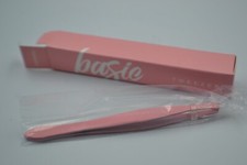 BNIB Basic Beauty Tweezers in light pink colour ideal for travel RRP £16