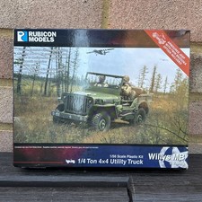 Rubicon 280049 WWII US 0.5 Ton 4 x 4 Willys MB Jeep 28mm 1/56 Scale Plastic Kit