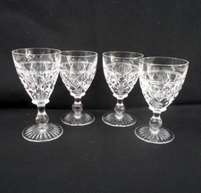 4 vintage Stuart "Victoria" cut crystal sherry glasses -  60 ml